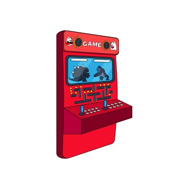 Kumanda kolu ve ekran ile izole edilmiş oyun salonu