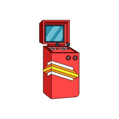 Kumanda kolu ve ekran ile izole edilmiş oyun salonu