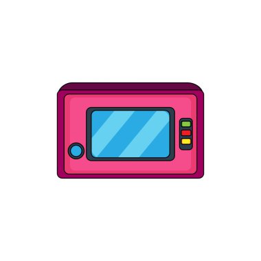 Kumanda kolu ve ekran ile izole edilmiş oyun salonu