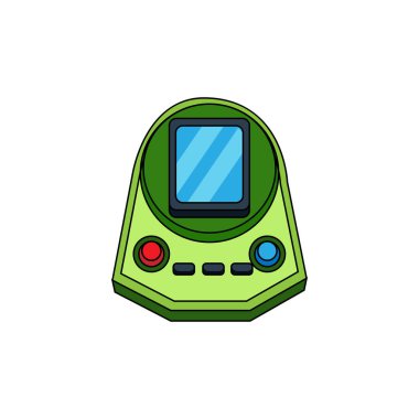 Kumanda kolu ve ekran ile izole edilmiş oyun salonu