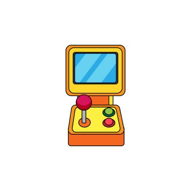 Kumanda kolu ve ekran ile izole edilmiş oyun salonu