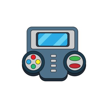 Kumanda kolu ve ekran ile izole edilmiş oyun salonu