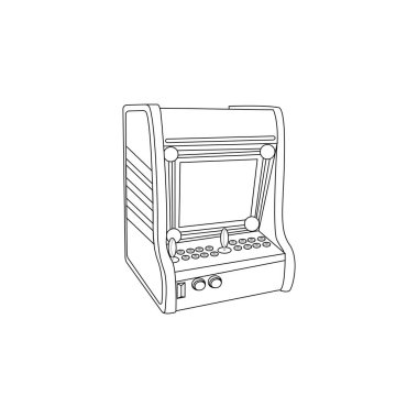 Kumanda kolu ve ekran ile izole edilmiş oyun salonu