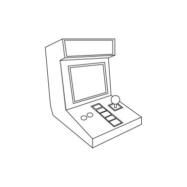 Kumanda kolu ve ekran ile izole edilmiş oyun salonu