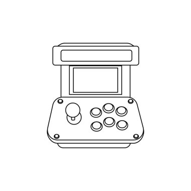 Kumanda kolu ve ekran ile izole edilmiş oyun salonu