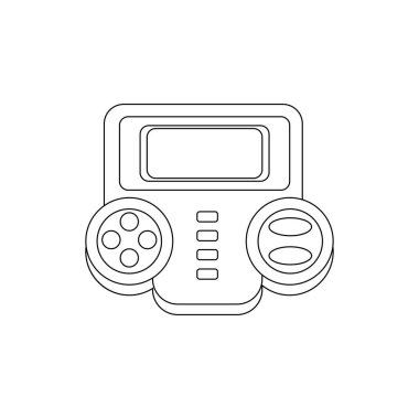 Kumanda kolu ve ekran ile izole edilmiş oyun salonu