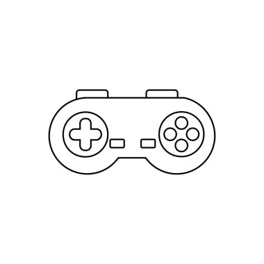 Düğmeleri olan izole edilmiş renkli joystick simgesi