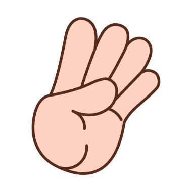 İzole edilmiş el işaret dili yapıyor.