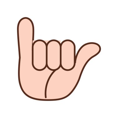 İzole edilmiş el işaret dili yapıyor.