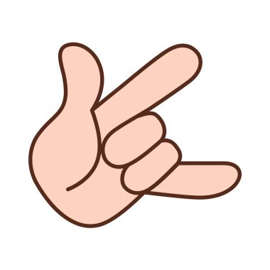 İzole edilmiş el işaret dili yapıyor.