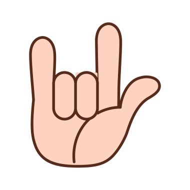 İzole edilmiş el işaret dili yapıyor.