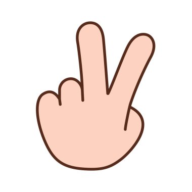 İzole edilmiş el işaret dili yapıyor.