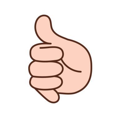 İzole edilmiş el işaret dili yapıyor.