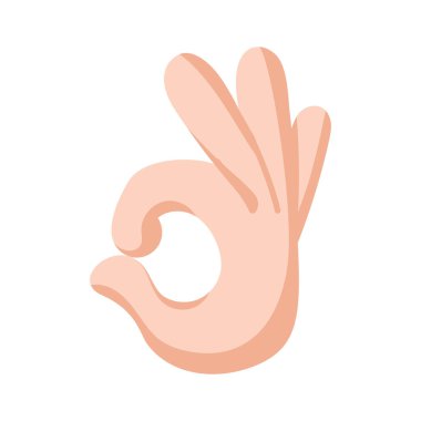 İzole edilmiş el işaret dili yapıyor.