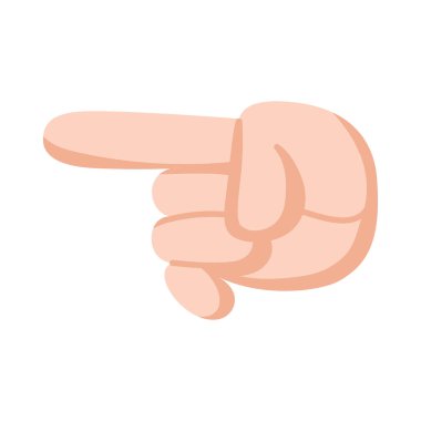 İzole edilmiş el işaret dili yapıyor.