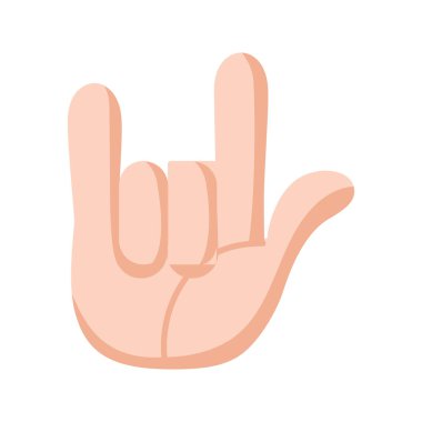 İzole edilmiş el işaret dili yapıyor.