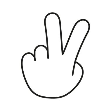 İzole edilmiş el işaret dili yapıyor.