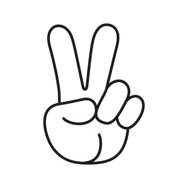 İzole edilmiş el işaret dili yapıyor.