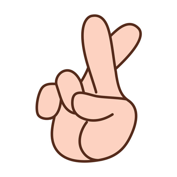 Изолированная рука делает язык жестов