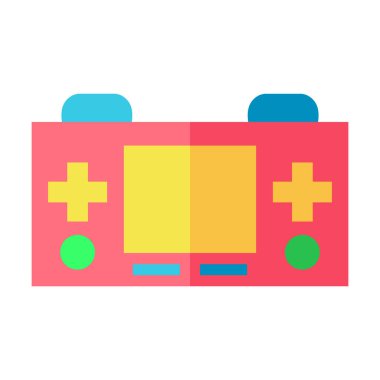 Düğmeleri ve ekranı olan izole bir joystick.