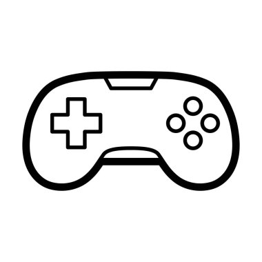 Düğmeleri olan izole edilmiş renkli joystick simgesi