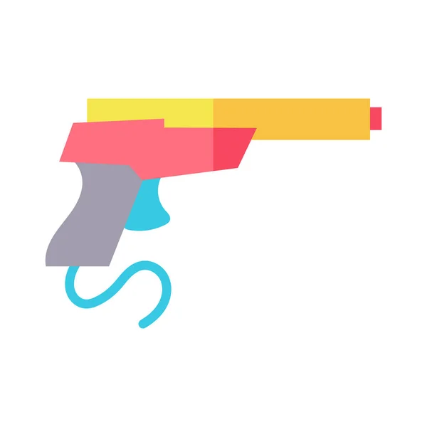 Isoalted video game gun icon — Stock Vector