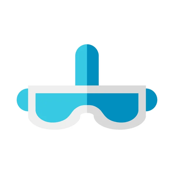 İzole edilmiş sanal gerçeklik gözlüğü simgesi — Stok Vektör