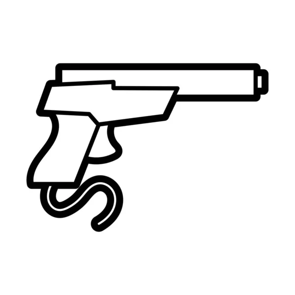 Icono de pistola de videojuegos isotónica — Archivo Imágenes Vectoriales