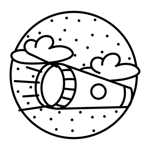 Vereinzeltes Lintern-Image auf einem Campingaufkleber — Stockvektor
