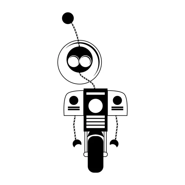 Robot lindo de dibujos animados aislado en el fondo — Vector de stock