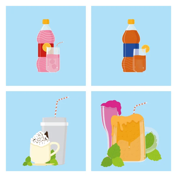 Beverages — Stock Vector