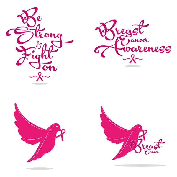 Breast cancer — Stock Vector