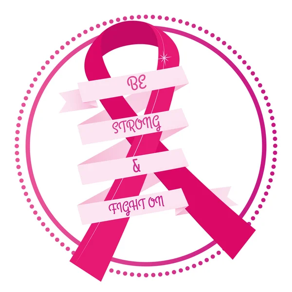 Breast cancer — Stock Vector