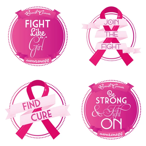 Breast cancer — Stock Vector