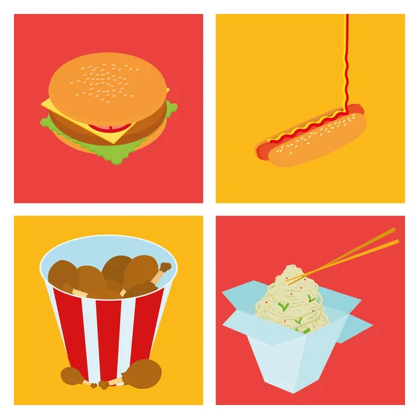 Fastfood — Stockvector