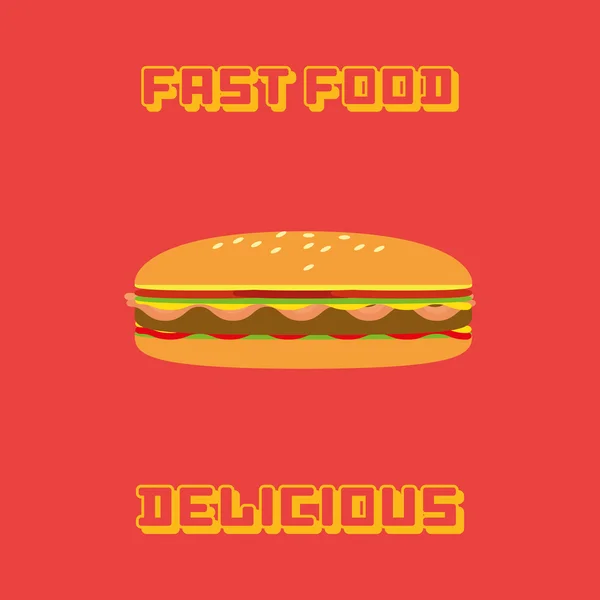 Fast food — Stock Vector