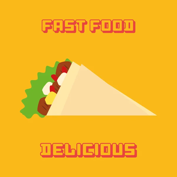 Fast food — Stock Vector