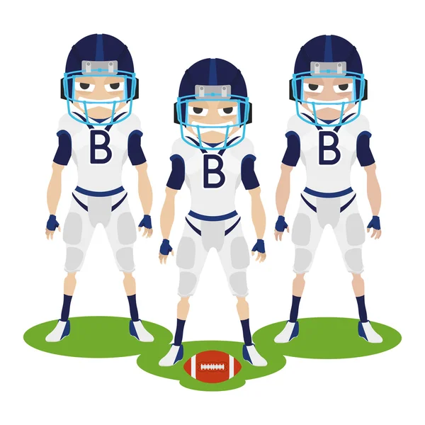 Football players — Stock Vector