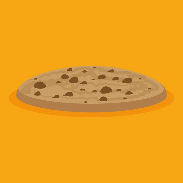 Cookie Ilustración Aislado sobre fondo de color — Vector de stock