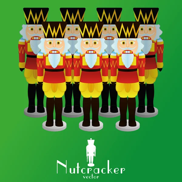 Nussknacker-Soldaten — Stockvektor