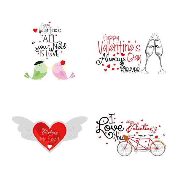 Feliz día de San Valentín — Vector de stock