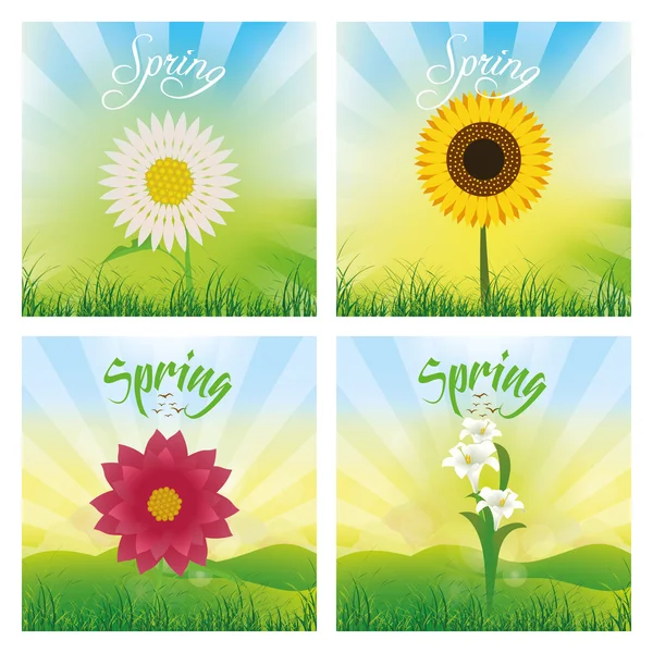 Spring — Stock Vector