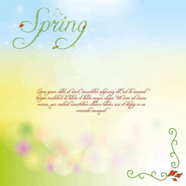 Spring — Stock Vector