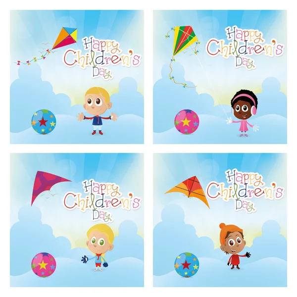 Happy children's day — Stock Vector