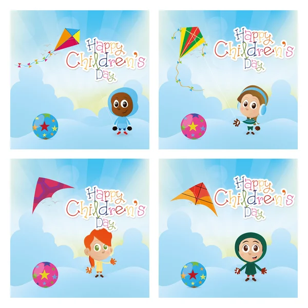 Happy children's day — Stock Vector