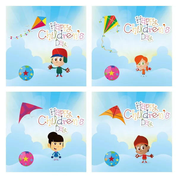 Happy children's day — Stock Vector