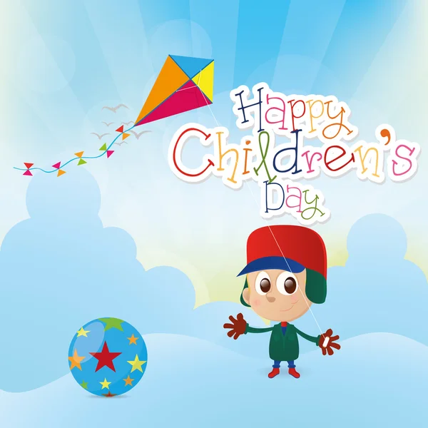 Felice giorno dei bambini — Vettoriale Stock