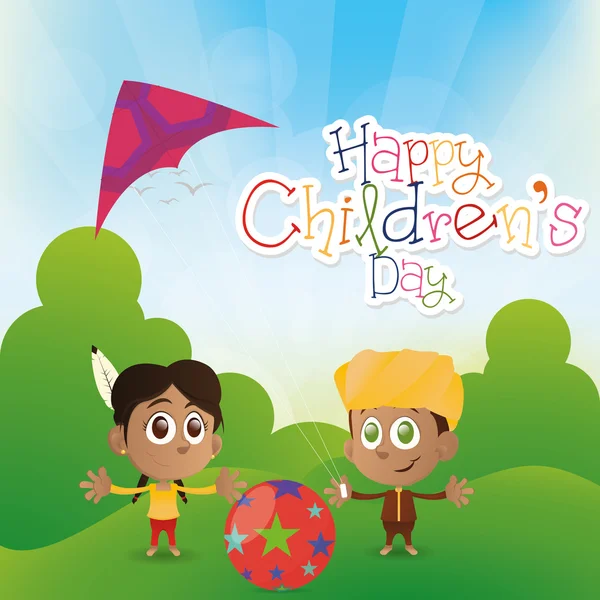 Happy children's day — Stock Vector