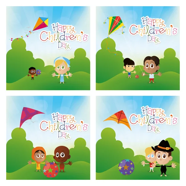 Happy children's day — Stock Vector