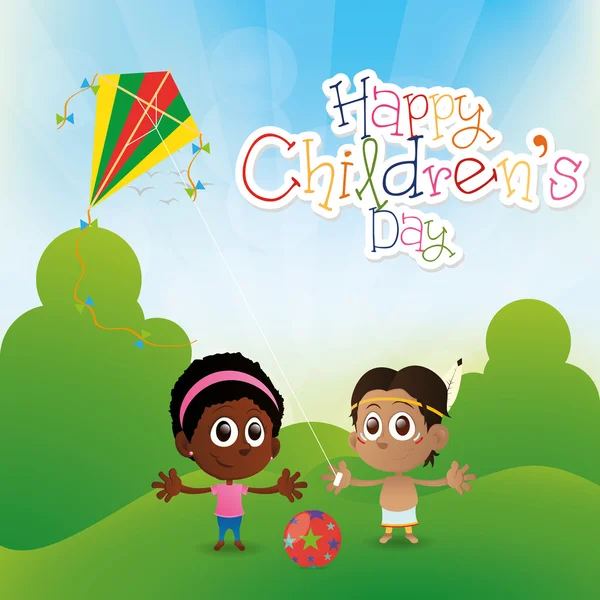 Happy children's day — Stock Vector